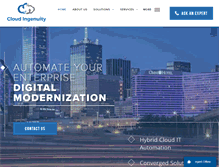 Tablet Screenshot of cloudingenuity.com